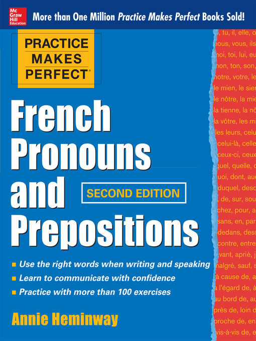 Title details for French Pronouns and Prepositions by Annie Heminway - Available